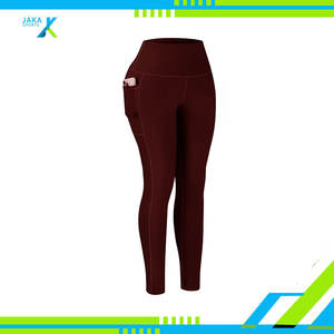 Taille haute beurre doux couleur unie coton T-Shirts pour femmes pantalons de Yoga poches contrôle du ventre extensible Gym Fitness vêtements d'entraînement - Product Image 2