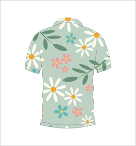 T-shirt personnalisé pour homme à imprimé floral, manches courtes, décontracté, été, col rond, sublimation - Product Image 5