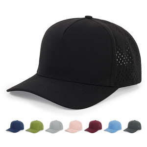 Gorra de Béisbol de Secado Rápido con 5 Paneles y Orificios Cortados a Láser, Estilo Casual, para Verano, Golf, con Cierre a Presión - Product Image 6
