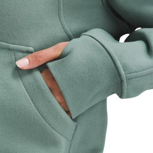 เสื้อมีฮู้ดระบายอากาศป้องกันริ้วรอยสำหรับผู้หญิงโอเวอร์ไซส์มีฮู้ดแบบครึ่งซิปปรับแต่งโลโก้และสีได้ - Product Image 6