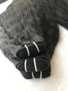 Extensions de cheveux humains mongoliens lisses, non traités, à cuticules alignées, vierges, Yaki, de 18 pouces, provenant d'un vendeur de cheveux indiens - Product Image 4