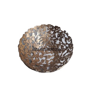 Tazón de Diseño de Llave de Hierro Metálico de Primera Calidad, Color Dorado, Diseño Elegante, Tazones para Servir, Vajilla, Tazón Decorativo al Precio Más Bajo - Product Image 1