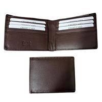 Cartera plegable hecha a mano de cuero genuino para hombre, calidad superior con grabado láser de bloqueo RFID Vintage, el mejor precio, suministro a granel