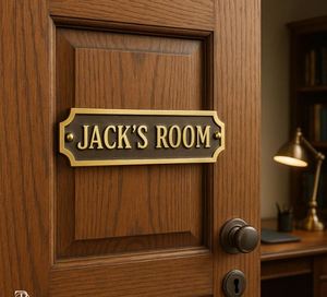 AK Laiton Vente Chaude En Laiton Plaque De Nom en Polonais Fini Pièce Personnalisée Pour Porte Décor/Décor À La Maison - Product Image 3