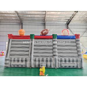 Popular Carnival 3 in 1 <b>Inflatable</b> Sports Shooting <b>Games</b> Commercial PVC Baseball Soccer Basketball Combo For Sale - Product Image 2