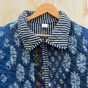 Chaquetas acolchadas de retazos de algodón Floral estilo bohemio Otoño Invierno chaqueta abrigo Streetwear Boho acolchado chaqueta Reversible - Product Image 1