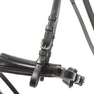 La brida está hecha de cuero de alta calidad. Esta brida tiene un aspecto particularmente elegante debido a la menor cantidad de correas si lo desea. - Product Image 5