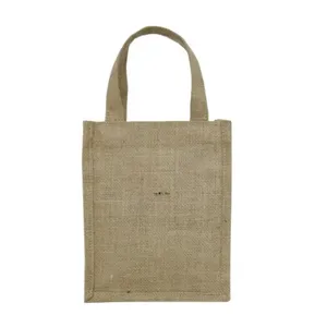 KVR 2024 High Quality Best Selling natural jute reusable large shopping personalized gift bags bag