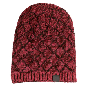 Gorro de Jacquard cálido de invierno para hombres y mujeres, gorro de punto a la moda con gorros de estilo Hip Hop de lana suave - Product Image 3