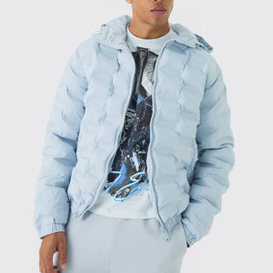 Veste matelassée pour homme, manteau chaud et léger, coupe-vent, style décontracté, vêtements d'extérieur, production en gros - Product Image 1