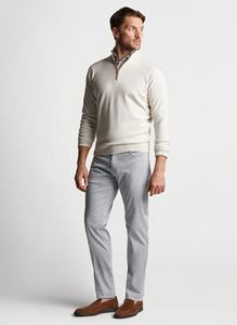 Plain Fleece 1/4 <b>Zip</b> Collar <b>Quarter</b> <b>Zip</b> Pullover <b>White</b> Golf Sweater Men Sweatshirt - Product Image 3