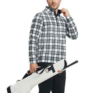 เสื้อแจ็คเก็ตซับลิเมชั่นแบบซิปครึ่งตัวสำหรับผู้ชาย เสื้อแจ็คเก็ตซับลิเมชั่นแบบซิปครึ่งตัวน้ำหนักเบาสำหรับเล่นกีฬาพร้อมลายพิมพ์ทันสมัย - Product Image 4