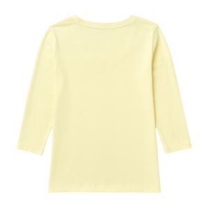 Camiseta de Manga 3/4 con Cuello en V para Mujer, 100% Algodón Orgánico de Lujo, Preencogido, Certificado GOTS, Suave, Transpirable, Clásica - Product Image 2