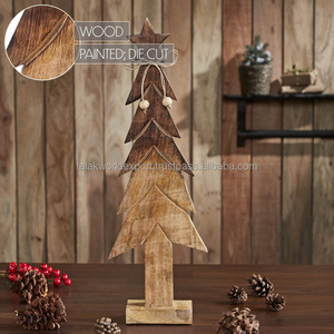 Árbol de Navidad de madera para decoración Adornos de árbol de Navidad Suministros de decoración de Navidad Falak World Export - Product Image 5