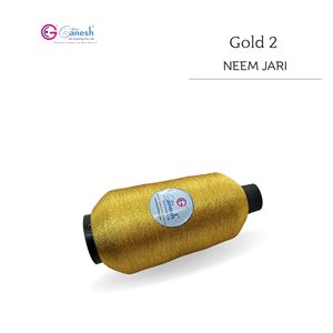 เส้นด้าย180D สีทองสะเดา Jari มีความดื้อรั้นสูงเส้นด้ายโพลีเอสเตอร์ถักด้วยมือที่เหมาะสมกับโลหะ - Product Image 2