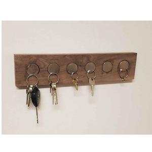 Llavero de <span class=keywords><strong>Madera</strong></span> Hecho a <span class=keywords><strong>Mano</strong></span> para Entrada de Pared, Soporte para Llaves con Estante, Gancho para Llaves de Casa - Product Image 1