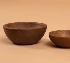 Cuenco de madera Natural hecho a mano, cuenco redondo personalizable, cuenco para fruta y ensalada para cocina, venta al por mayor - Product Image 4