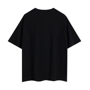 Fabricant de vêtements T-shirts personnalisés unis avec impression surdimensionnée et broderie T-shirts pour hommes décontractés avec logo personnalisé en relief Meilleurs matériaux - Product Image 5