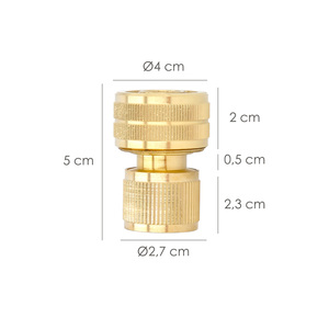 Connettore per tubo in ottone da 3/4. - Product Image 2