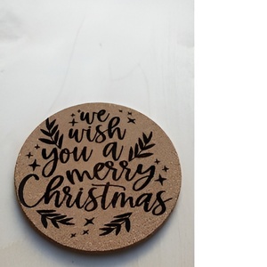 Posavasos de madera blanca posavasos de café Natural de forma redonda de gran oferta de tendencia industrial moderna, venta al por mayor, posavasos gratis - Product Image 2