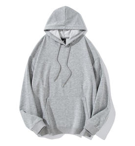 Bajo MOQ Precio barato Multi Color Ligero 260 GSM Sudadera con capucha Poliéster en blanco Hombro caído Sudadera con capucha unisex - Product Image 3