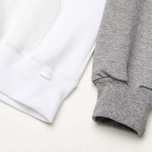 เสื้อฮู้ดสวมหัวของผู้ชายผ้าฝ้าย100% ผ้าโพลีเอสเตอร์ลายพื้นสำหรับฤดูหนาว - Product Image 5
