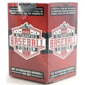 Boîte de passe-temps en édition de baseball autographiée à 2022 feuilles de haute qualité