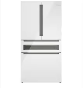 ลดราคาพิเศษสำหรับเครื่องตัดหญ้า Bosch รุ่น 800Series ขนาด 36 นิ้ว 20.5 ลูกบาศก์ฟุต ตู้เย็นแบบฝรั่งเศส ประตูแบบฝังใต้เคาน์เตอร์ พร้อมช่องแช่เครื่องดื่ม - Product Image 1