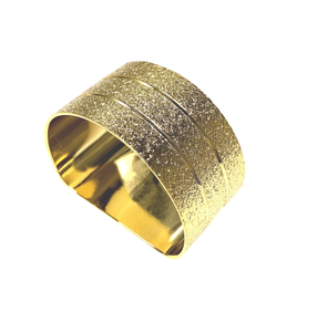 Rond de serviette en laiton plaqué or fait à la main en gros pièce de design Rond de serviette bas prix décoratif en gros - Product Image 5