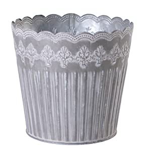 Jardinière de Noël intérieure et extérieure en métal décoratif de Noël en métal brillant unique pour la décoration intérieure et la décoration de bureau Jardinière de sol - Product Image 6