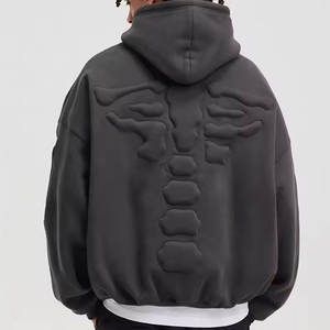 Sweat-shirt à capuche surdimensionné avec logo en relief personnalisé de qualité supérieure pour femmes sweat-shirt à capuche avec impression 3d pour femmes - Product Image 4