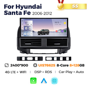 Mekede เครื่องเสียงรถยนต์แอนดรอยด์อัตโนมัติ12.3นิ้วระบบนำทาง GPS หน้าจอด้านข้างแคบ2K สำหรับ Hyundai Santa <span class=keywords><strong>Fe</strong></span> 2006-2012 - Product Image 2