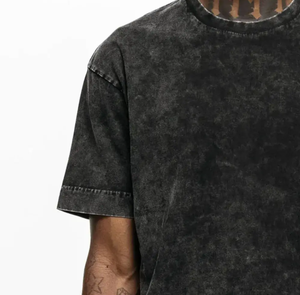 Camiseta de lavado ácido de algodón de alta calidad, camiseta de lavado mineral retro de gran tamaño, camiseta vintage relajada de alta calidad - Product Image 3