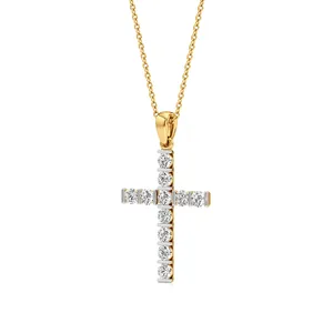 Colgante de Cruz de Diamantes Eternal Radiance - Amuleto Brillante para Mujer - Product Image 2