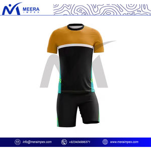 Uniforme de football pour hommes multicolore personnalisé OEM ODM haute qualité 100% tissu Ployester maillot de football léger à col rond pour hommes - Product Image 2