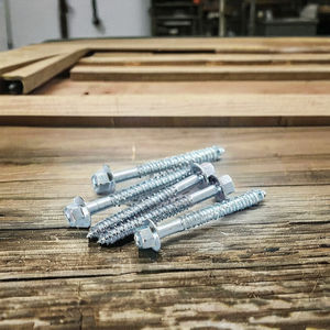 Tornillo de Cabeza Hexagonal de Alta Resistencia PDC, Acero al Carbono, Métrico/Pulgadas, Clase 4, Rosca Gruesa para Madera, Vástago Parcial, Punta Afilada, Estructural - Product Image 1