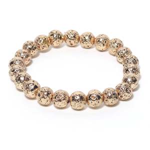 NOVAMART Fine Arihant <b>Gems</b> & Jewels Certified Astrological <b>Bracelet</b> Golden Lava <b>Stone</b> Bangle for Reiki/Yoga Healing Natural Dist - Product Image 1