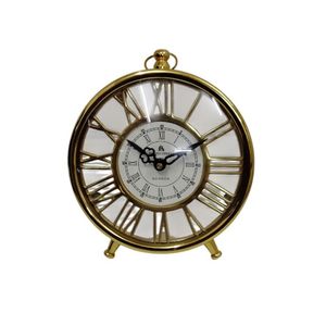 Elegant Decorative Metal Analog Battery Operated Modern <b>Clock</b> Ideal for Living Room <b>Wall</b> Decor - Product Image 1
