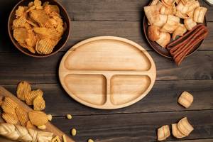 Assiette à fromage en bois écologique, plateau rond pour charcuterie, plat divisé rustique, cadeaux d'anniversaire de mariage pour couples, - Product Image 3