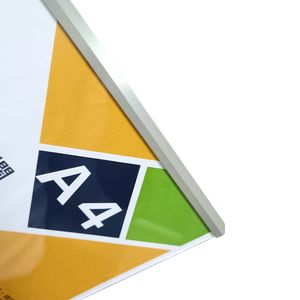 Premium Durable <b>PVC</b>/PET Bulletin Display Panel Stylish Gold Silver Aluminum <b>Trim</b> Eco-Friendly 21x29.7cm for Classroom/Office - Product Image 6