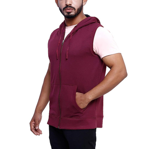 Sweat-shirt de sport pour homme brodé, dernier design 2024, 100% coton, surdimensionné, sans manches, hiver, service OEM, vente en gros, meilleur fournisseur - Product Image 5