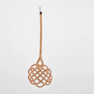 Rattan natural hand woven handmade rug carpet beater dust cleaner home cleaning tools