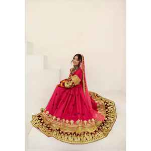 Ensemble de robe afghane, broderie, logo imprimé, robe respirante, prix abordable, 3 pièces, manches longues, longueur courte, robe kuchi - Product Image 2