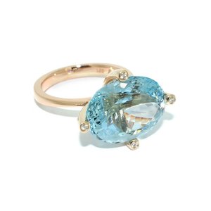 Anillo de piedra de Topacio Azul suizo, Plata de Ley 925 sólida, chapado en oro rosa, banda de compromiso de boda para mujer y niña, venta al por mayor - Product Image 3