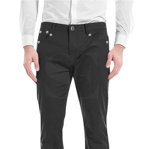 Pantalon évasé en coton léger de haute qualité pour hommes Logo personnalisé Jeans décontractés pour l'hiver pour les vêtements de rue et d'extérieur - Product Image 6