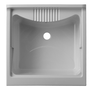Lavabo de salle de bain 60x60 cm en PP, bac à linge - Product Image 2