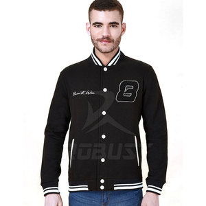 Blouson universitaire vintage pour homme, style streetwear, hiver, avec logo brodé personnalisé, col montant, respirant, OEM - Product Image 5