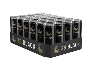 Boisson énergisante 28 Black Energy Drink 250ml saveur Açaï, Mangue, Kiwi, Cerise acidulée en canette pour la salle de sport, les fêtes et l'apport quotidien en caféine - Product Image 2