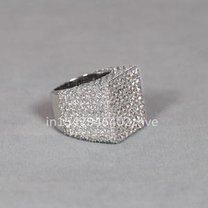 Impresionante nueva llegada de los hombres de 14kt oro blanco Hip Hop joyería laboratorio cultivado diamantes VVS claridad para bodas fiestas fábrica al por mayor - Product Image 2