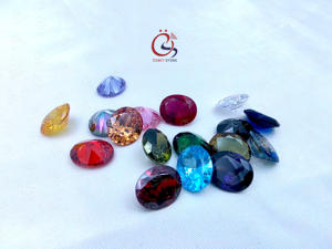 Zirconia cúbica 8x10 Oval CZ 5a Piedra preciosa suelta colorida 5x3 a 15x20 - Product Image 4